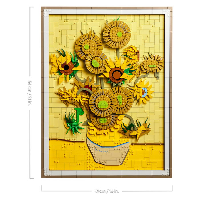LEGO 31215 Art Vincent van Gogh - Sonnenblumen, Juego de construcción 2615 piezas, 18 años
