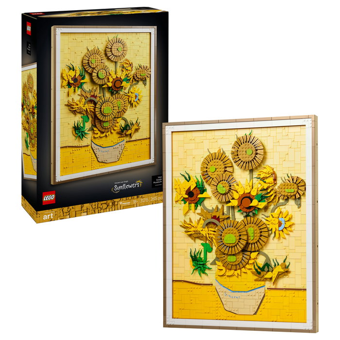 LEGO 31215 Art Vincent van Gogh - Sonnenblumen, Juego de construcción 2615 piezas, 18 años