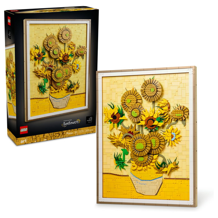 LEGO 31215 Art Vincent van Gogh - Sonnenblumen, Juego de construcción 2615 piezas, 18 años