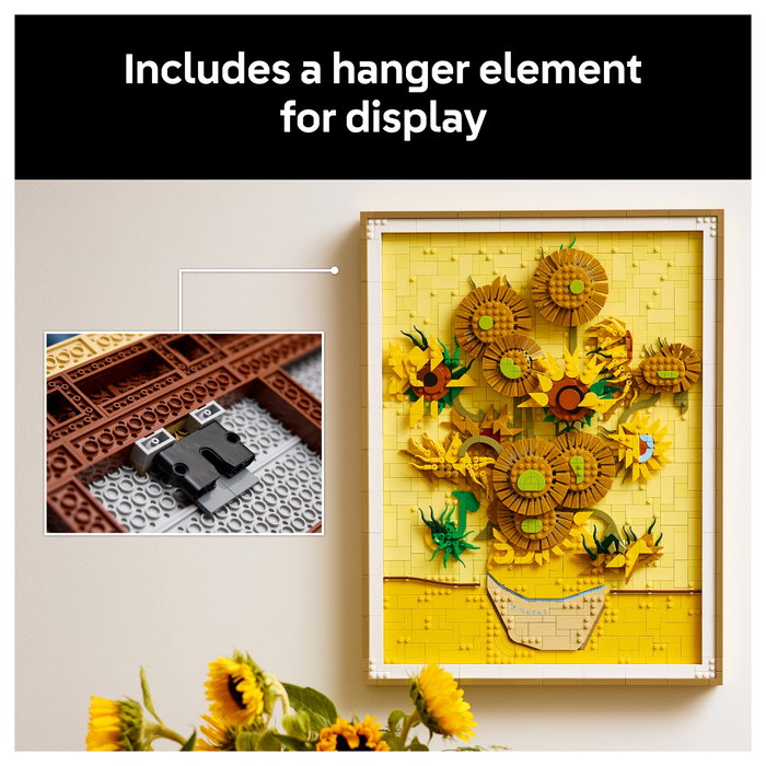 LEGO 31215 Art Vincent van Gogh - Sonnenblumen, Juego de construcción 2615 piezas, 18 años