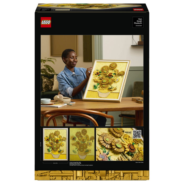 LEGO 31215 Art Vincent van Gogh - Sonnenblumen, Juego de construcción 2615 piezas, 18 años