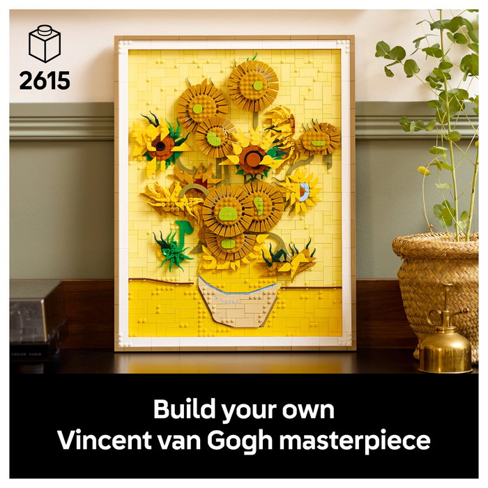 LEGO 31215 Art Vincent van Gogh - Sonnenblumen, Juego de construcción 2615 piezas, 18 años