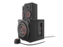 GENESIS Altavoces 2.1 Helium 610 BT con Bluetooth, 60W RMS, Subwoofer 6.5", Control Remoto, Para PC y Gaming - Negro/Rojo