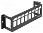 DeLOCK 86516 Panel de parches Keystone 8 puertos Negro