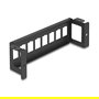 DeLOCK 86516 Panel de Montaje en Pared de 8 Puertos Horizontal, Negro, Metal, 50x41.6x175 mm