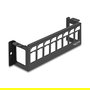 DeLOCK 86516 Panel de Montaje en Pared de 8 Puertos Horizontal, Negro, Metal, 50x41.6x175 mm