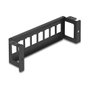 DeLOCK 86516 Panel de parches Keystone 8 puertos Negro