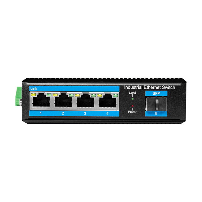 LogiLink Industrial Gigabit Ethernet Switch, 4-Port 1000 Mbps + 1 port SFP