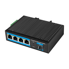 LogiLink Industrial Gigabit Ethernet Switch, 4-Port 1000 Mbps + 1 port SFP