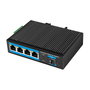 LogiLink Industrial Gigabit Ethernet Switch, 4-Port 1000 Mbps + 1 port SFP