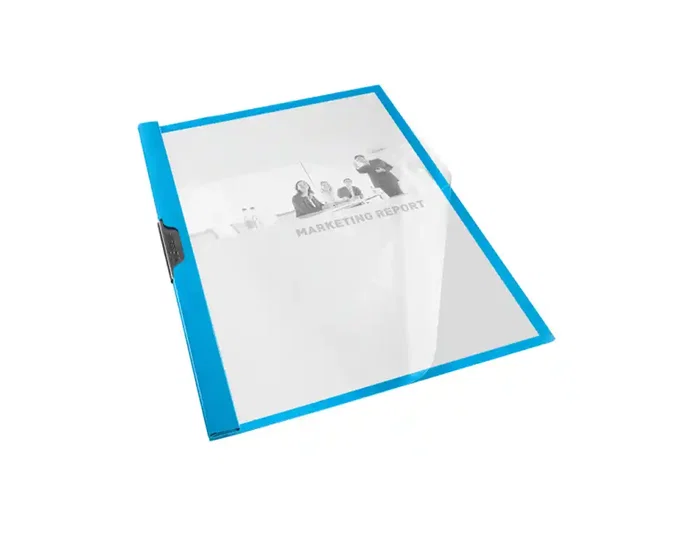 Esselte Carpeta Clipfiles con Pinza Lateral Azul DIN A4
