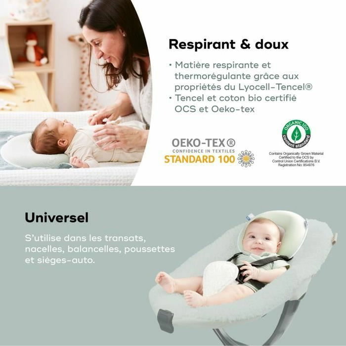 Babymoov Reposacabezas Bebé Cosyhead Algodón Orgánico Certificado Oeko-Tex Verde Salvia Fresco BAB3661276188624 Babymoov Reposacabezas Bebé Cosyhead Algodón Orgánico Certificado Oeko-Tex Verde Salvia Fresco BAB3661276188624