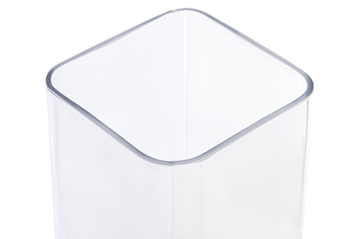 DKD Home Decor Jarrón de Cristal Transparente 10,5x10,5x40 cm