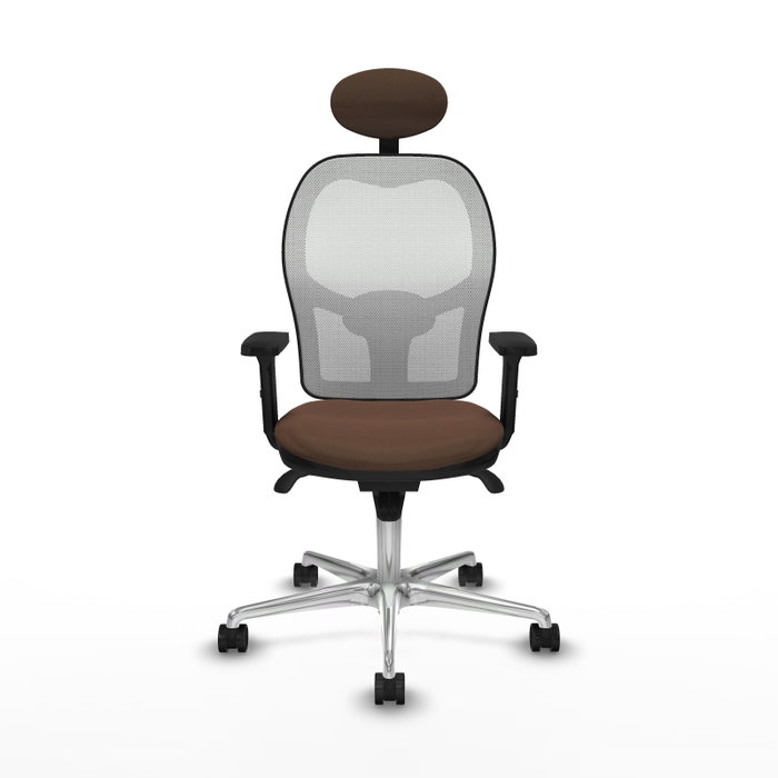 PIQUERAS Y CRESPO Silla de oficina Jorquera Marrón y Blanco PIQUERAS Y CRESPO Silla de oficina Jorquera Marrón y Blanco