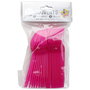Party Time Juego De 24 Cubiertos Desechables para Fiesta Colores Surtidos Fucsia Azul