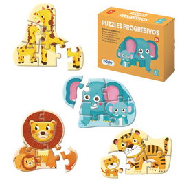 Puzle Dohe Educa Progresivo 6 Piezas Animales + 2Años