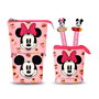 Karactermania Estuche Portatodo Minnie Mouse Muffin Rosa con 2 Bolígrafos de Gel