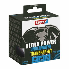 Tesa Cinta de reparación Ultra Power Under Water transparente 50 mm x 1,5 m