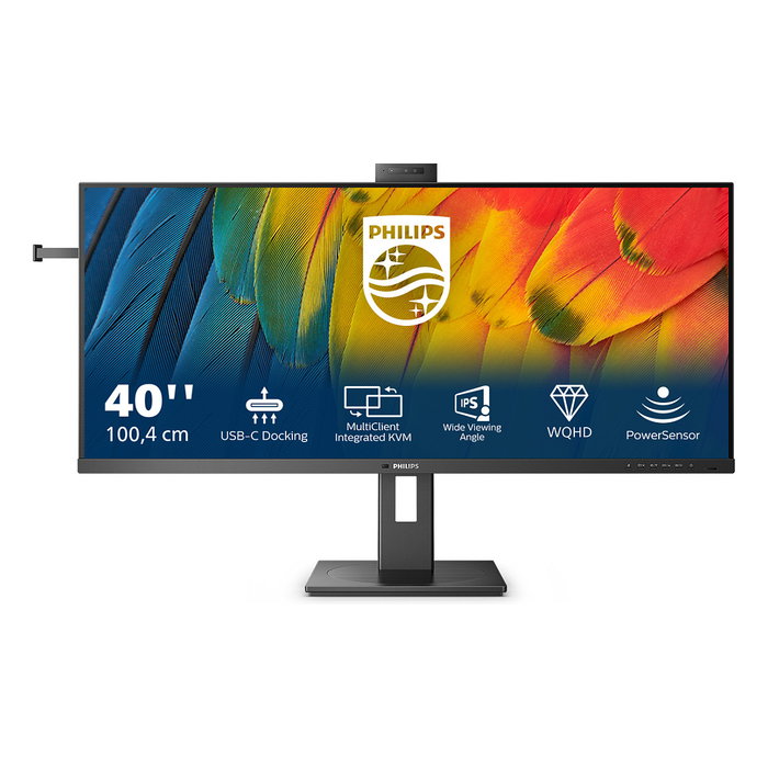 Philips 40B1U5601H/00 Monitor UltraWide QHD 40 pulgadas IPS con Webcam Philips 40B1U5601H/00 Monitor UltraWide QHD 40 pulgadas IPS con Webcam