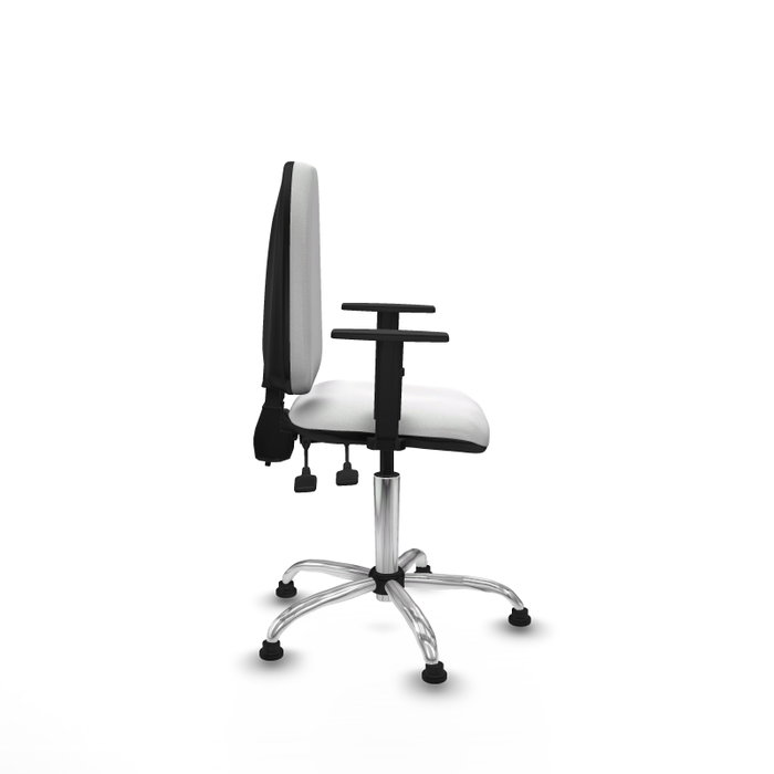 PIQUERAS Y CRESPO Silla de oficina Aýna Blanca con Brazos 1D