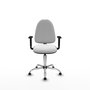 PIQUERAS Y CRESPO Silla de oficina Aýna Blanca con Brazos 1D