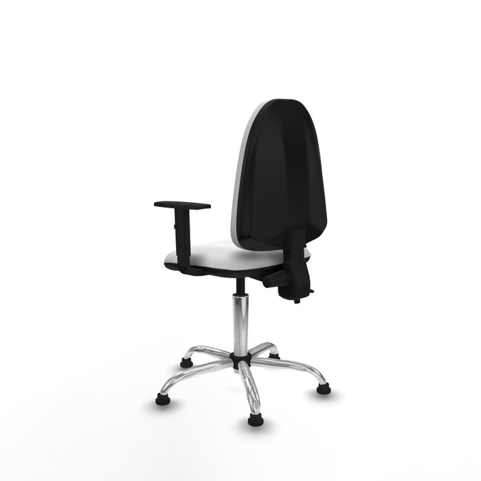 PIQUERAS Y CRESPO Silla de oficina Aýna Blanca con Brazos 1D