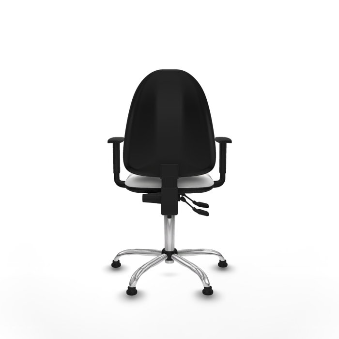 PIQUERAS Y CRESPO Silla de oficina Aýna Blanca con Brazos 1D