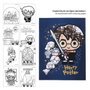 Cerdá Set Papelería Coloreable Harry Potter Azul