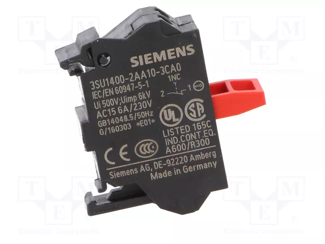 Siemens 3SU14002AA103CA0 Módulo de contacto con 1 elemento de conmutación
