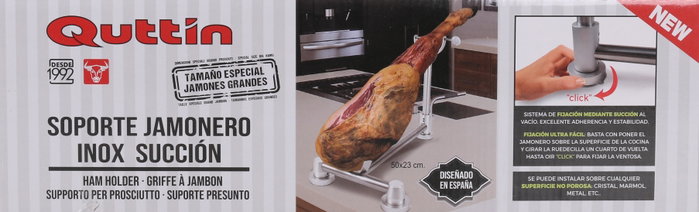 Quttin Soporte Jamonero Inox Succión