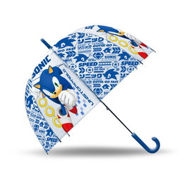 KIDS LICENSING Paraguas transparente Sonic 46cm