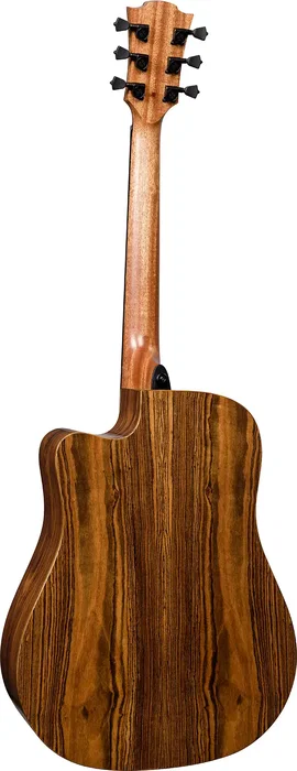 LAG Guitarra Acústica Dreadnought Hyvibe H2 30 A/E Cutaway HyVibe H2 Tapa Abeto Engelmann Fondo Bocote Acabado Brillante