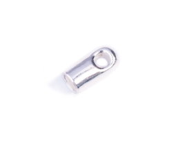 Innspiro Terminal metálico tubo anilla plateado 1,9x4,0mm