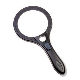 Carson Lupa de mano COB LED 90mm con lente asférica 2.5x