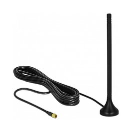 DeLOCK Antena LTE Omnidireccional SMA 5 dBi con Cable de 3 m Negro