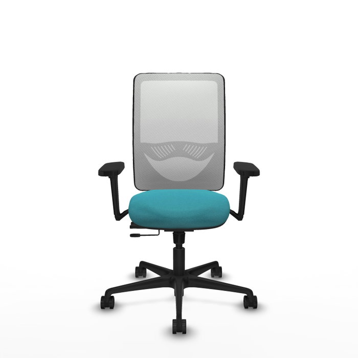 PIQUERAS Y CRESPO Silla de oficina Zulema con mecanismo Sincro/Traslack, Turquesa y Blanco PIQUERAS Y CRESPO Silla de oficina Zulema con mecanismo Sincro/Traslack, Turquesa y Blanco
