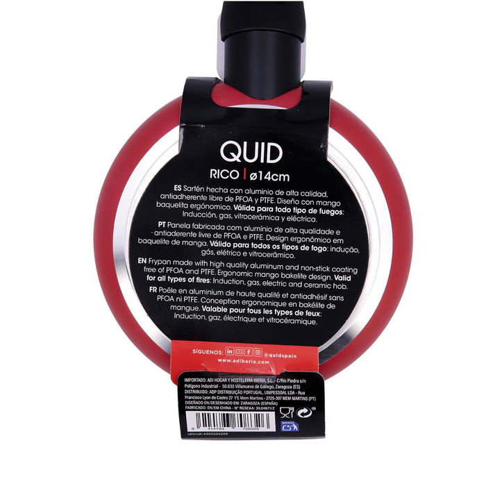 Sarten Mini Aluminio Estampado Rico Quid 14 cm