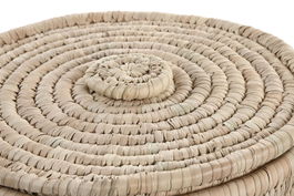 DKD Home Decor Cesta Balines Natural Fibra 35 x 19 x 35 cm Set de 3 Piezas (2 Unidades)