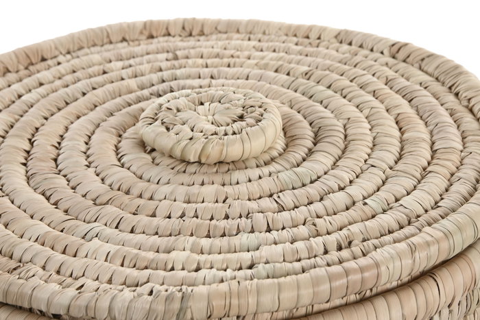 DKD Home Decor Set de 3 Cestas de Fibra 35x35x19 cm Natural DKD Home Decor Set de 3 Cestas de Fibra 35x35x19 cm Natural