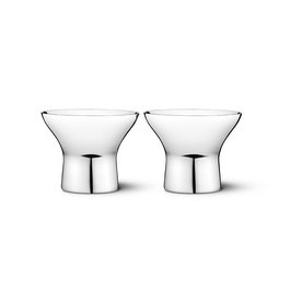 Georg Jensen Juego 2 Hueveras Alfredo Acero Inoxidable Minimalista Escandinavo