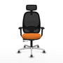 PIQUERAS Y CRESPO Silla de oficina Cilanco Naranja y Negro