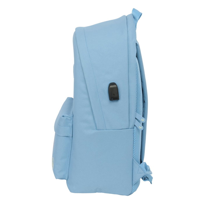 Safta Mochila Doble para Portátil 15,6'' con USB El Ganso Basics Cerulean