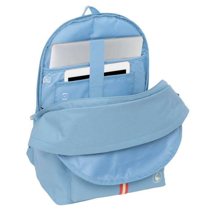 Safta Mochila Doble para Portátil 15,6'' con USB El Ganso Basics Cerulean