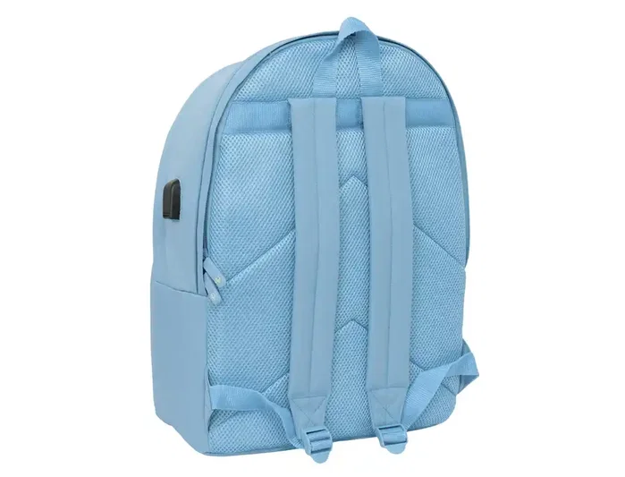 Safta Mochila Doble para Portátil 15,6'' con USB El Ganso Basics Cerulean