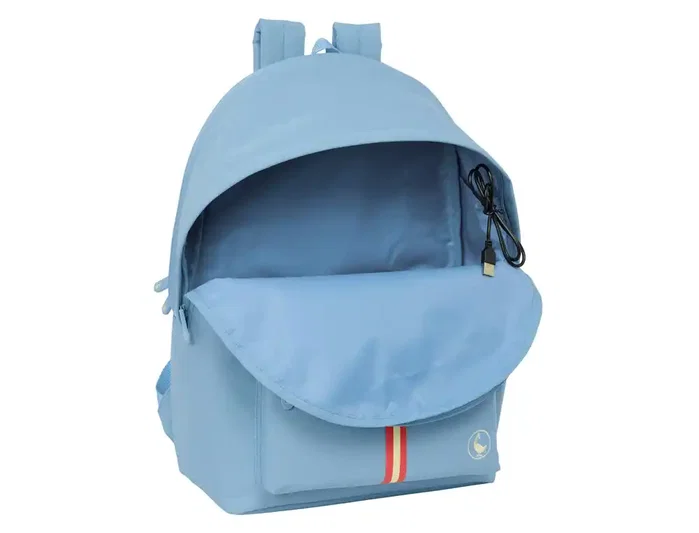 Safta Mochila Doble para Portátil 15,6'' con USB El Ganso Basics Cerulean