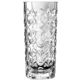 Rcr Cristalleria IT Jarrón Arabesque de Cristal, Altura 28 cm, Diámetro 13 cm