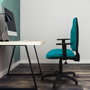 PIQUERAS Y CRESPO Silla de oficina Algarra Gris claro con brazos 1D
