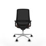 PIQUERAS Y CRESPO Silla de oficina Mardos con mecanismo Sincro, Marrón oscuro y Negro