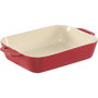 Staub Juego de 3 Piezas de Recipientes Rectangulares de Cerámica, Rojo Cherry