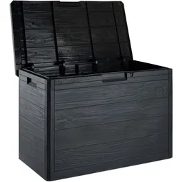 Toomax - Caja de almacenamiento de resina Woody's, 160 litros, gris, 77,5 x 44,5 x 52,7 cm - TOO8009371018630